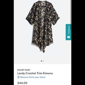 Emory Park Crochet kimono Stitch Fix